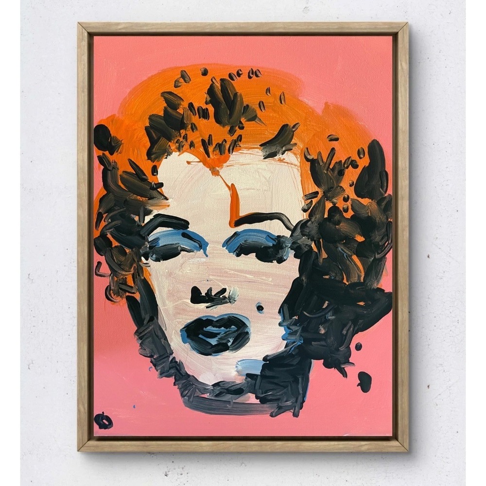 Oman Hosea Original 11x14 Neo Expressionist Madonna Pop Art Painting Canvas Fine